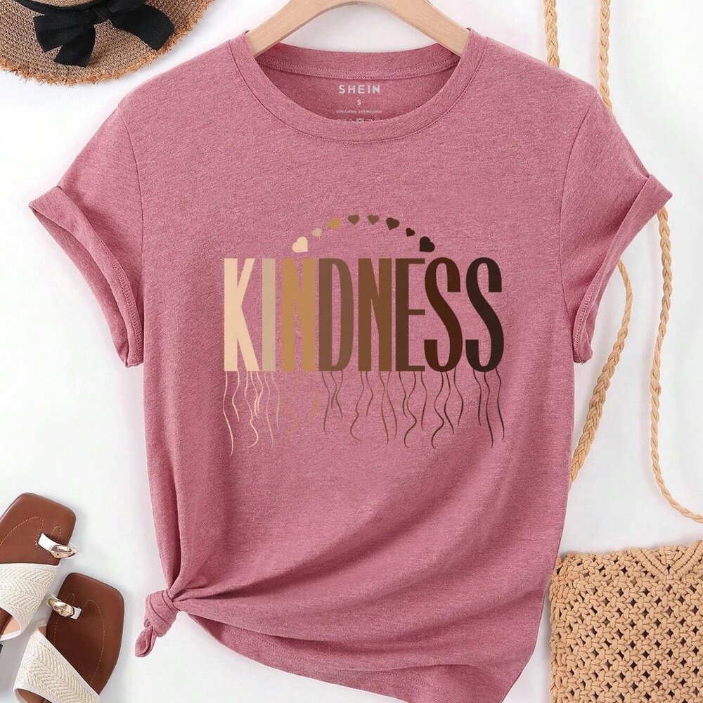 Gentle Pink T - shirt, Spreading a Kindness Trend